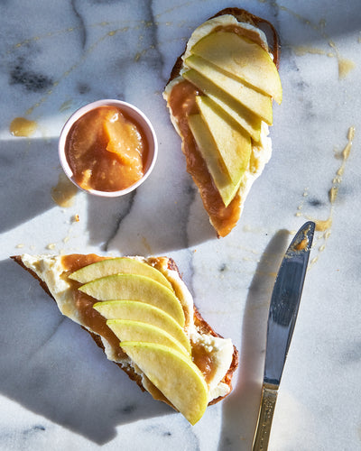 Apple Butter and Ricotta Toast