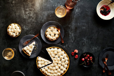 Dark Chocolate Ginger Cherry Tart + Old Soul Bourbon