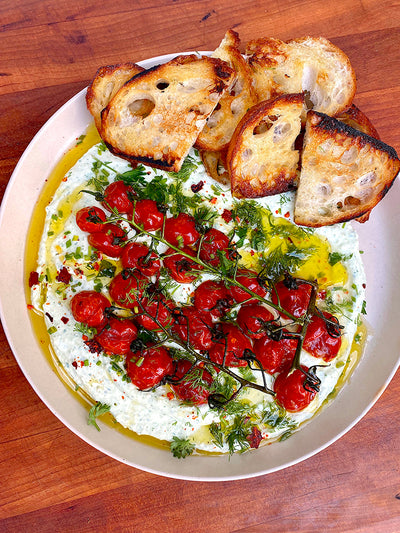 Tomato Confit and Whipped Feta