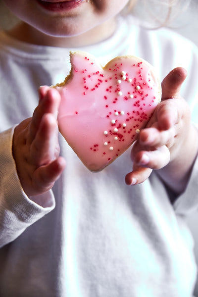 Valentine's Iced Sugar Cookies